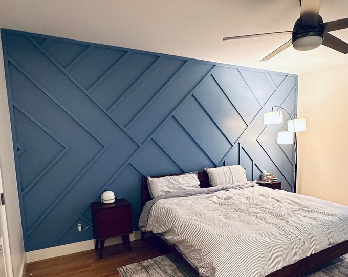 DIY Accent Wall Plans Measurements and Installation Instructions Made