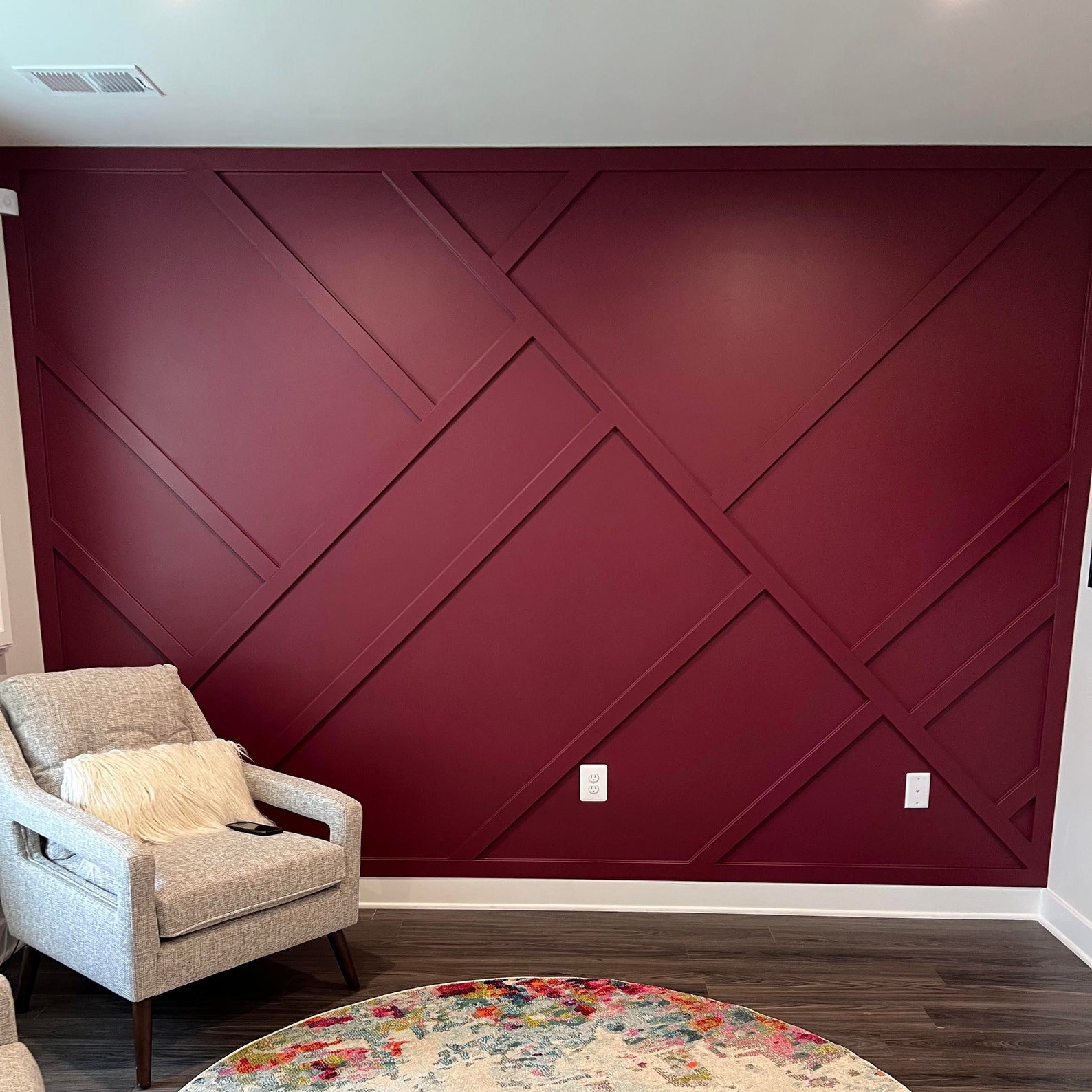 DIY Accent Wall Plans Measurements and Installation Etsy