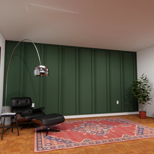 DIY Feature Accent Wall Plans Measurements and Installation Etsy Canada