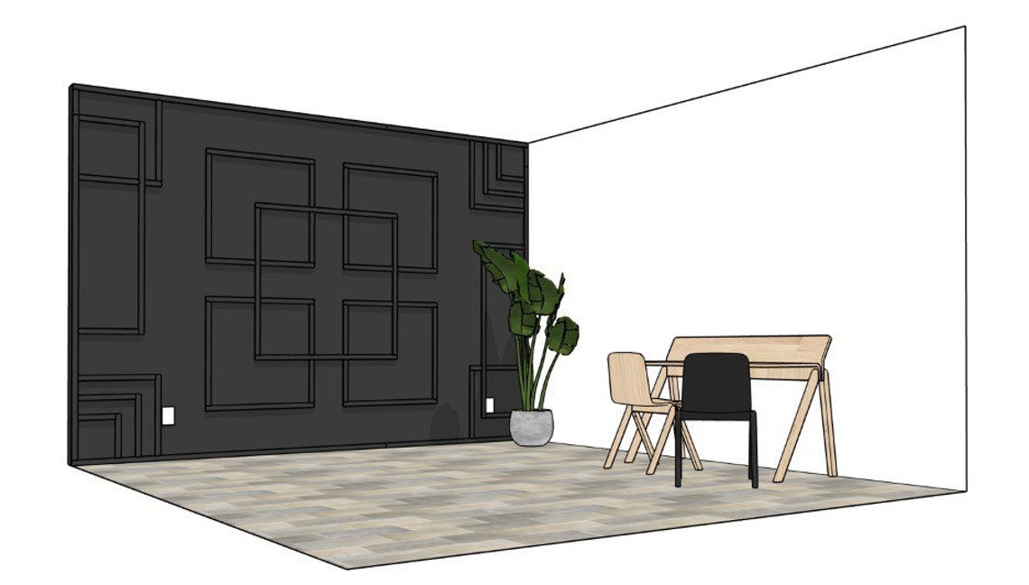 Custom Geometric Wood Accent Wall Plans Design and Etsy