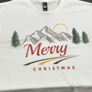 Long Sleeve Mountain Christmas T