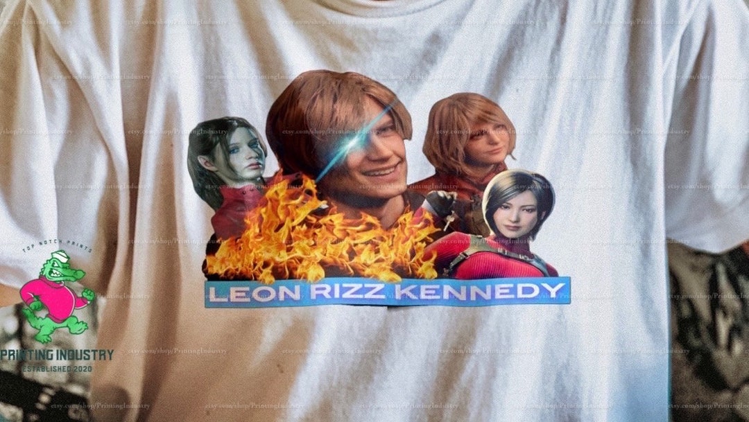 Leon Kennedy T-shirt | Resident Evil 4 Remake Graphic Tee - Etsy