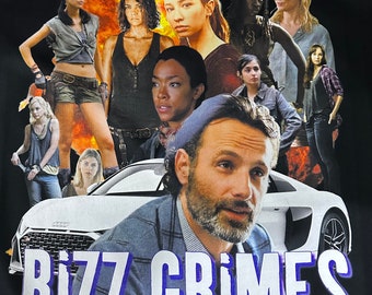 Rick (Rizz) Grimes Funny Gift Shirt | Walking Dead Birthday Ideas T | Daryl Dixon | Michonne  Rizz Grimes Graphic | Maggie - TWD Meme Shirt