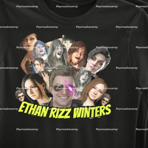 Ethan RIZZ Winters T Resident Evil 8 Shirt Leon Kennedy Shirt Lady D Merch  RE8 RE4 Remake t  Chris Redfield Merch Leon Kennedy apparel
