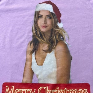 Ana De Armas Christmas T Print