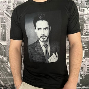 Robert Downey Jr. Black Shirt