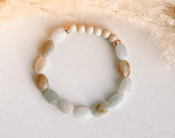 AMAZONITE Bracelet | Amazonite | gemstones | Beaded Gemstone Bracelet | amazonite beaded bracelets | Beaded bracelet