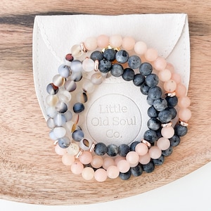 SUMMER NIGHTS Bracelets | Beaded Gemstone Bracelet | Sunstone | Beach Jewelry | Surf Bracelet | Wellness | Coastal Living