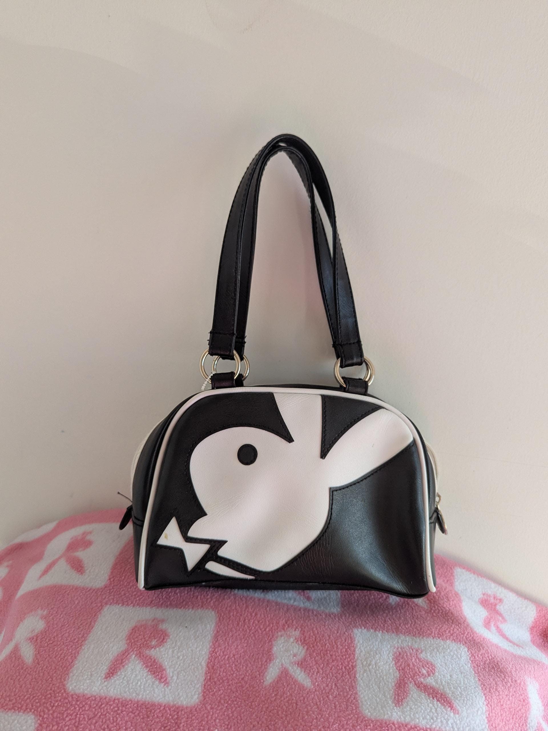Playboy Original Black White Handbag Bag Purse - Etsy