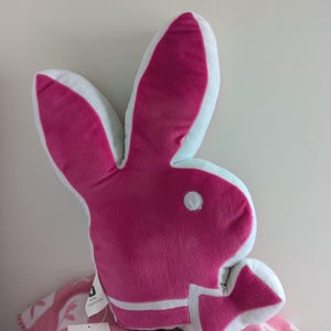 Playboy Original Bunny Shaped Pillow - Hot Pink