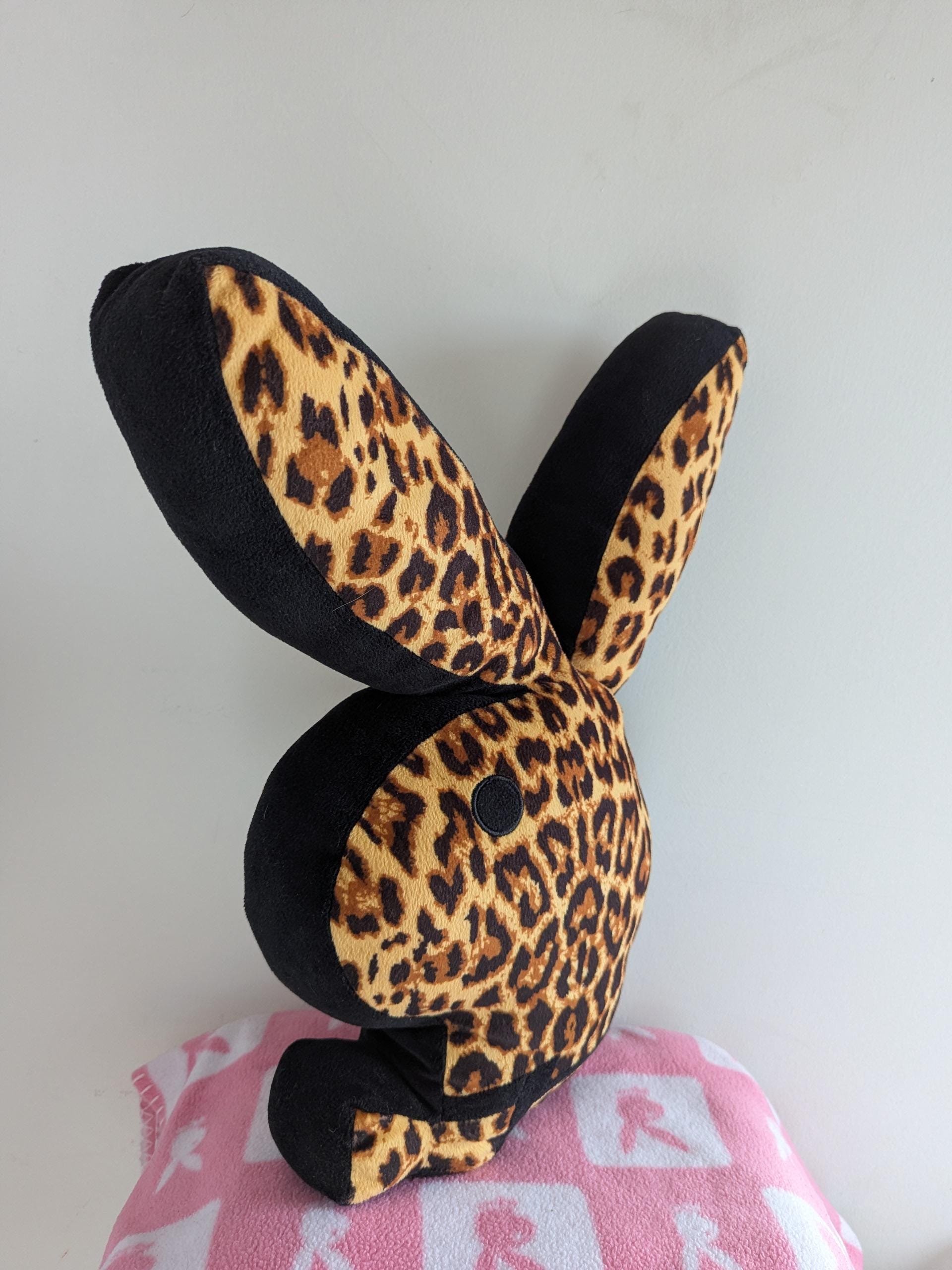 中古 廃盤  Dixie Leopard Print Bunny Playboy Original Bunny Shaped Pillow - Leopard / Cheetah - Etsy