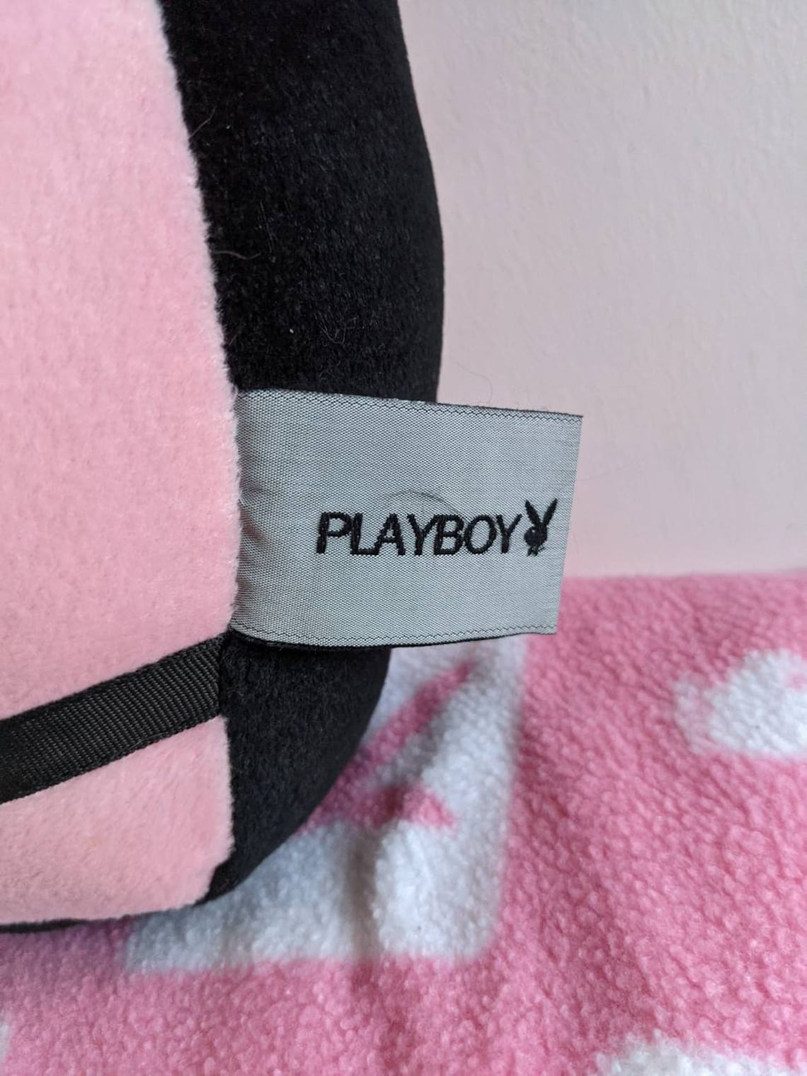 Playboy Light Pink Original Bunny Shaped Pillow | Etsy