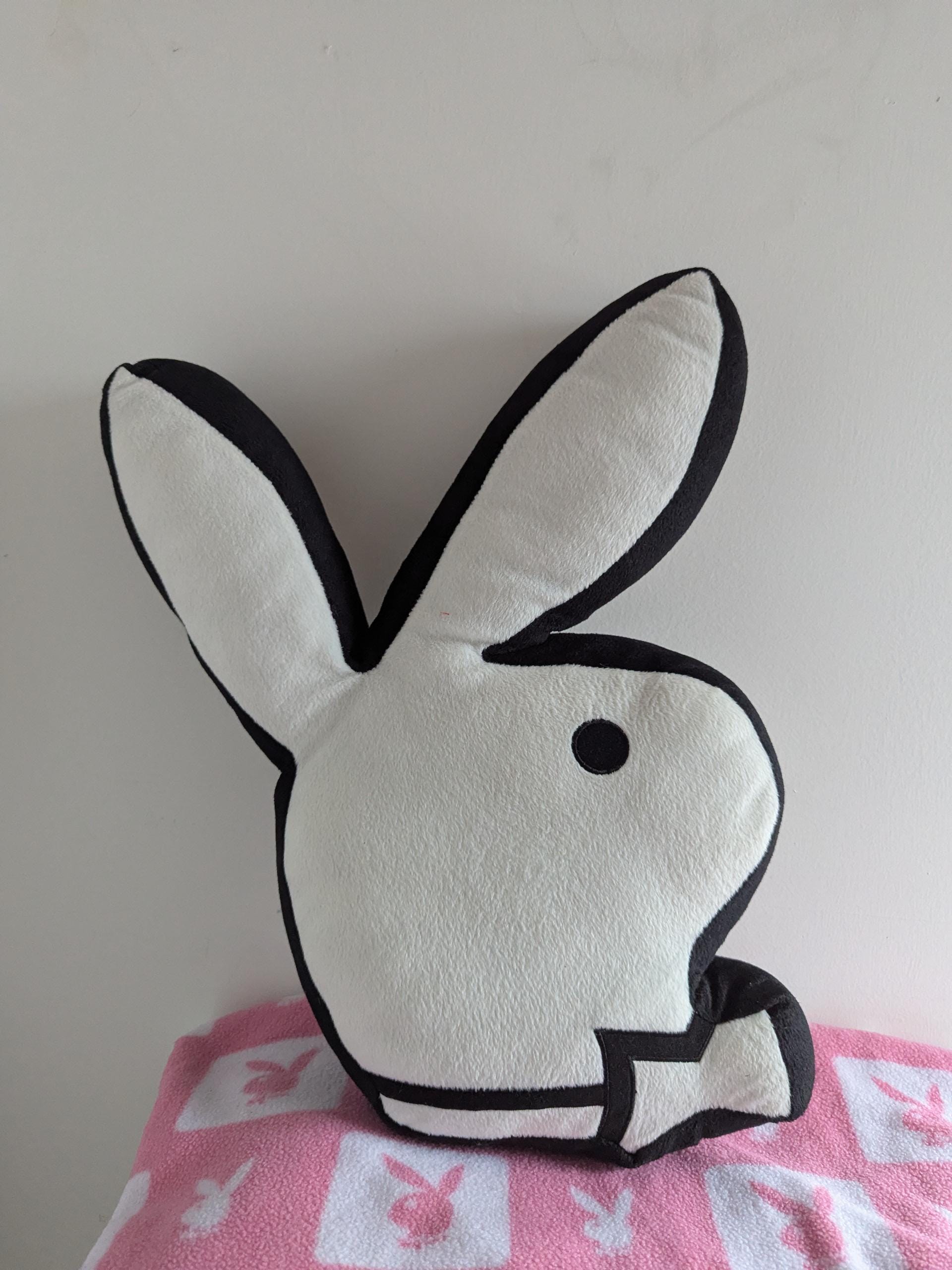 Set coussin et plaid Lapin - 33 x 33 cm - Blanc