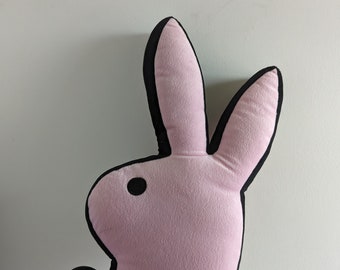 Playboy Light Pink Original Bunny Shaped Pillow