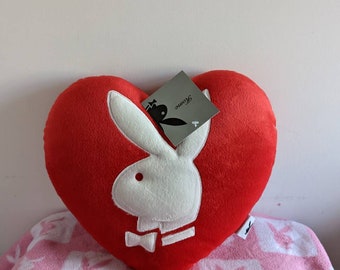 Playboy Red Original Heart Shaped Pillow