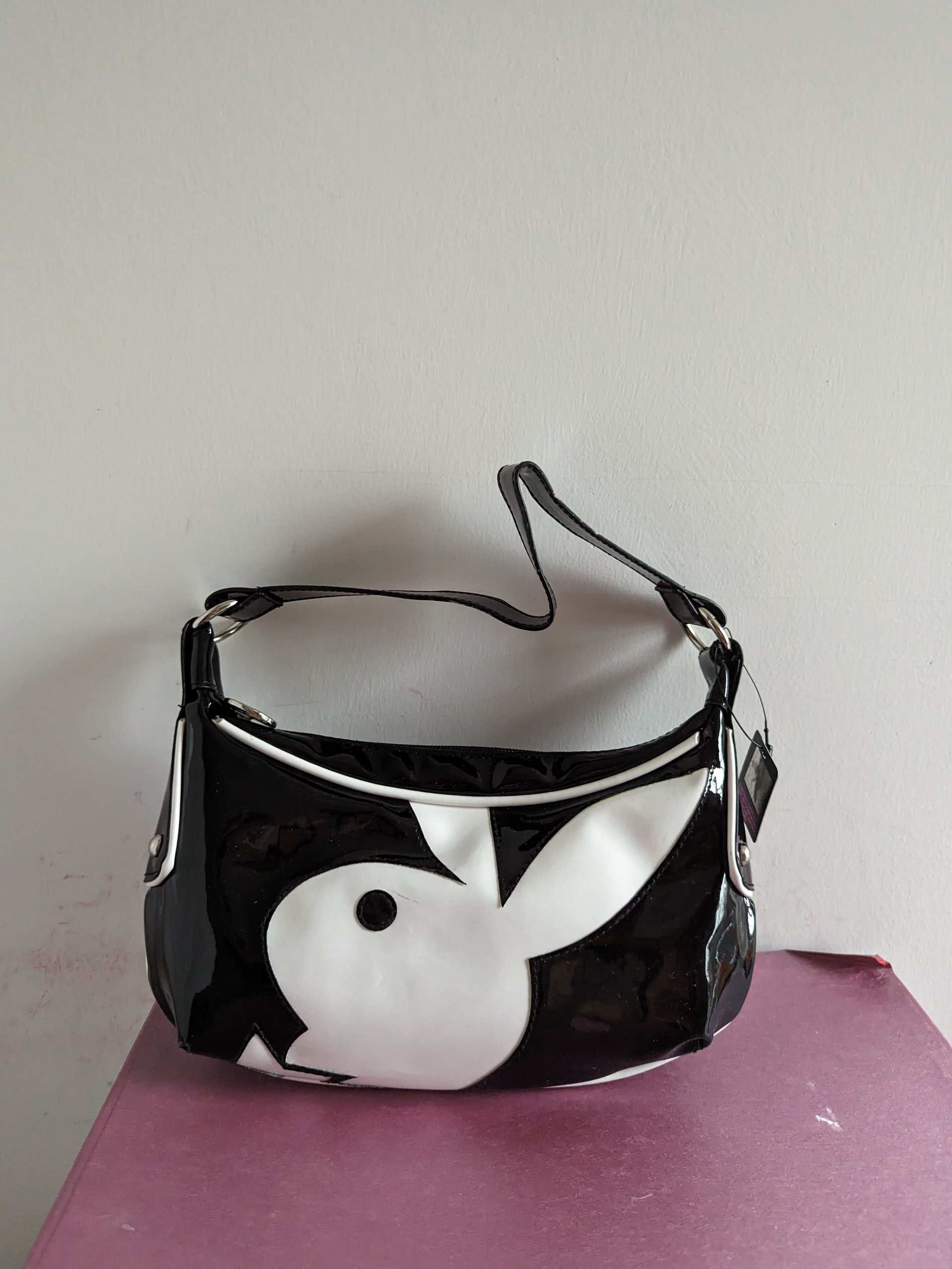 Playboy Bunny Tip Bag With Shoulder Strap, Brown and Black, Small - Etsy