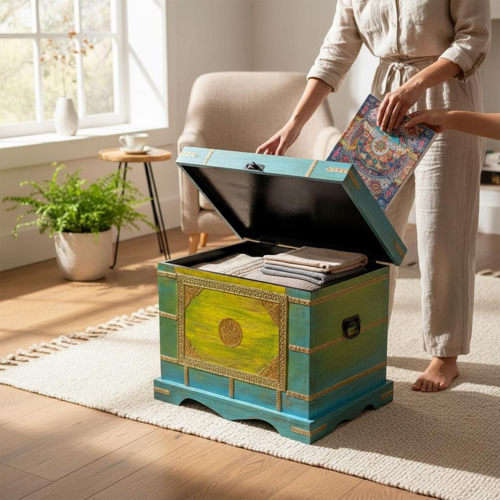 カメレオン付き青緑色装飾ボックス カメレオン付き青緑色装飾ボックス カメレオン付き青緑色装飾ボックス