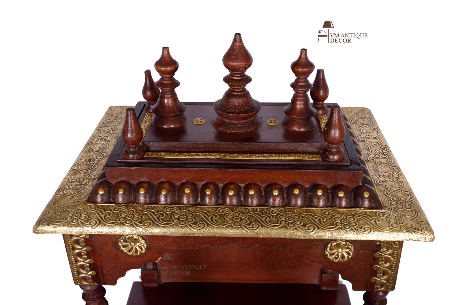Beautiful Indian Brass Temple/Wooden God Stand Temple/Wall Etsy