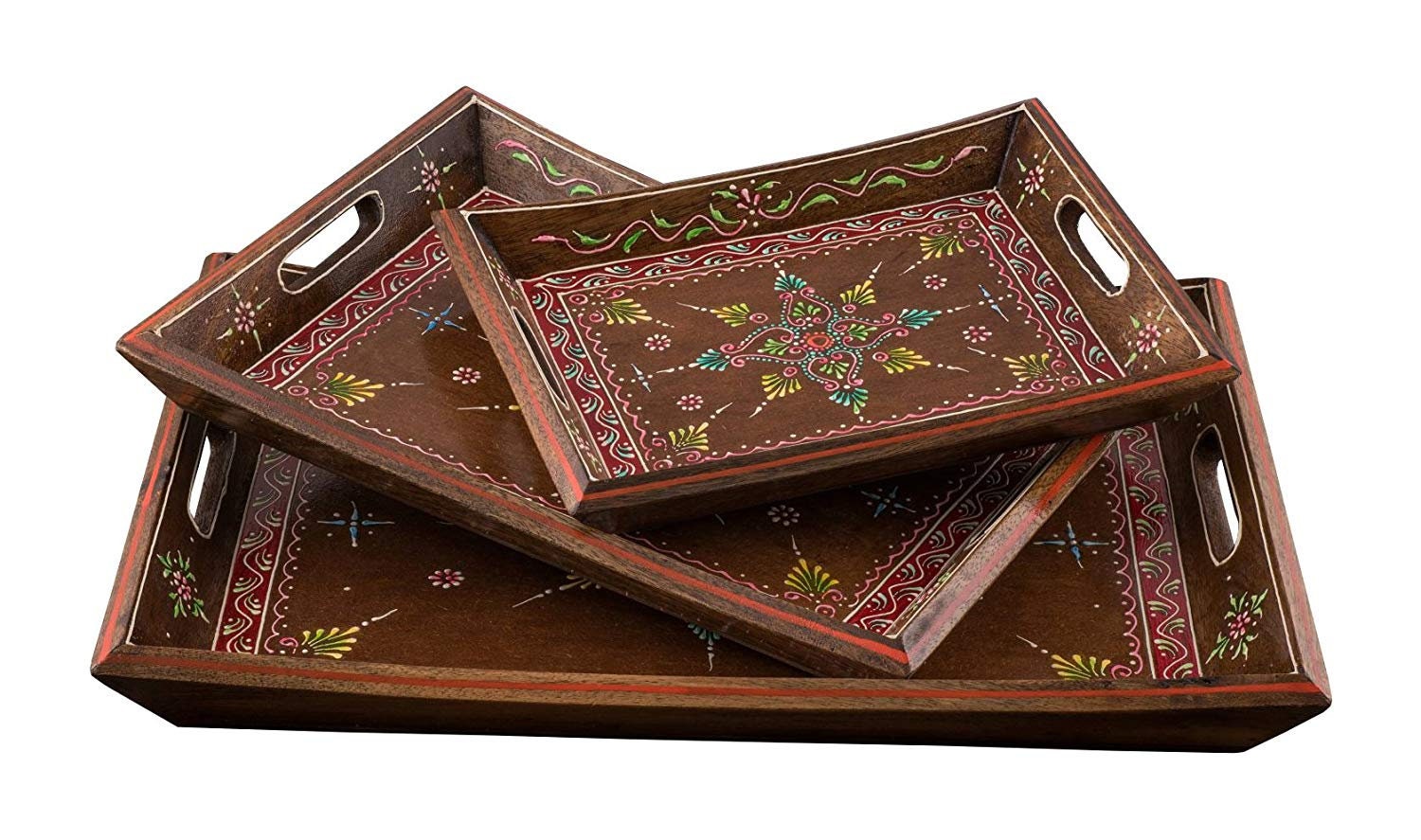 Indian Beautifull Handmade Serving Tray Painted Home Kitchen Etsy