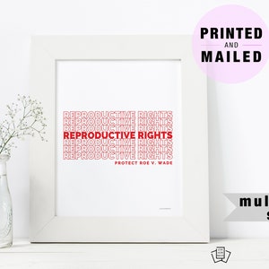 Uphold Roe V Wade 1973 Pro Choice Poster, Womens Rights, Reproductive Rights, Social Motivational Inspirational Print Teacher Classroom Art