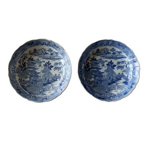 Early 19th Century Transfer-ware Saucers