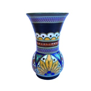 Gouda Holland Pottery Vase, Desire Pattern