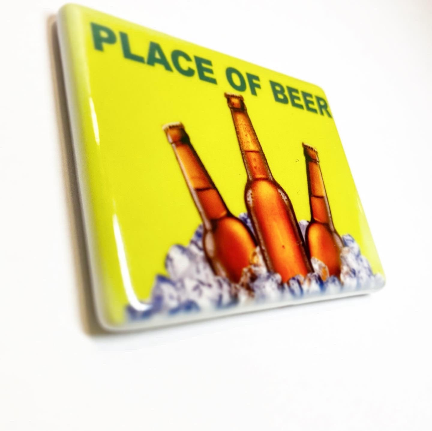 Vintage beer ceramic fridge Place of beer gift Etsy