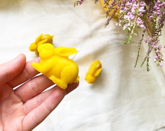 Natuurlijke konijnenkaars bijenwas | Cadeau diervorm | Gunst babyshower
