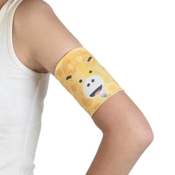 Kids armband to protect your Freestyle Libre, Medtronic diabetes sensor or pod during your daily activities - Dia-Band Slimy Sam