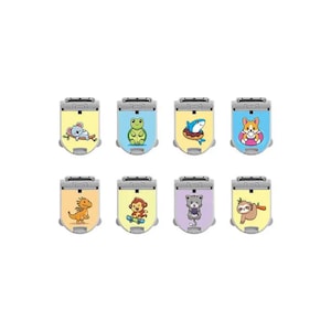 Set De 8 Stickers Pour GlucomenDay CGM Avec Boîte En Métal Réutilisable + 1 Porte-Clés Gratuit