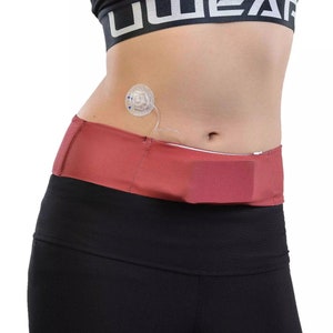 Insulin pump belt for Medtronic Minimed, Tandem t:slim X2, Ypsopump, Dana RS, Accu Check Combo, and many more. Dia-Bellyband Very Berry