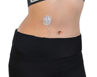 Dia-Belly Belt Black Knight - Adjustable waist belt for insulin pump