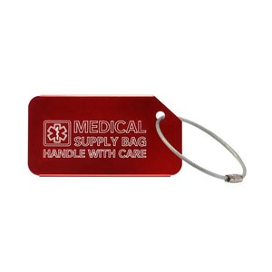 Medical luggage tag - Dia-Luggage Tag I'm Diabetic