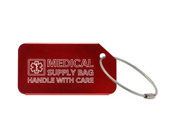 Etiqueta de equipaje médico - Etiqueta Dia-Luggage