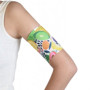 Armband to hold your Freestyle Libre, Dexcom, Medtrum, Sibionics glucose sensors or insulin patch pump Omnipod Dia-Band Fruity Fun