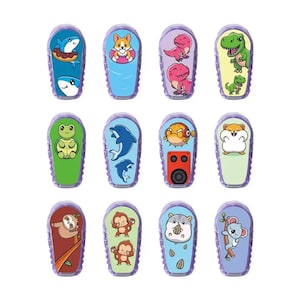 Sets De 12 Stickers Pour Dexcom G6 Avec Boîte En Métal Réutilisable + 1 Porte-Clés Gratuit