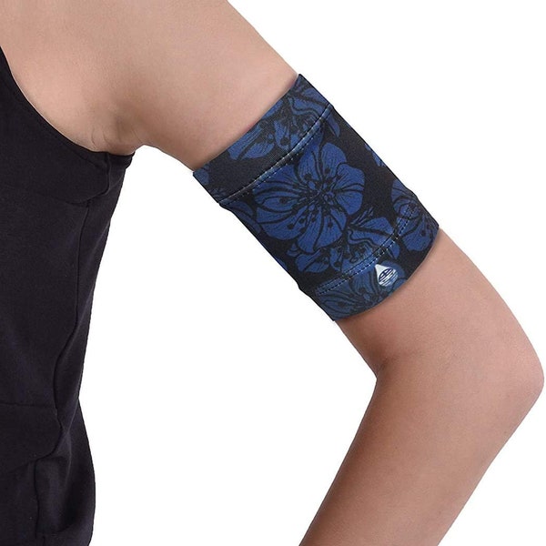 Brazalete de soporte para el sensor Freestyle, Medtrum, Dexcom, Sibionics, Guardian o su pod Omnipod-Dia-Band MIDNIGHT SERIES