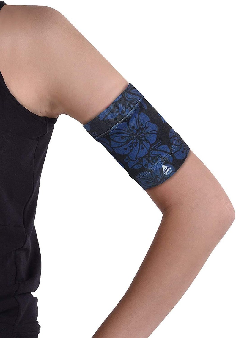 Brazalete de soporte para el sensor Freestyle, Medtrum, Dexcom, Sibionics, Guardian o su pod Omnipod-Dia-Band MIDNIGHT SERIES Midnight Hawaii