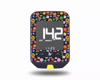Freestyle Optium Neo Glucose Meter Stickers - Spring Edition