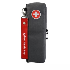 EpiPen Taillengürtel – Medizinische Bauchtasche Für Notfall-Medikamente (EpiPen, Inhalator), Mit Notfall-Karte, Wasserdicht, Sport-tauglich
