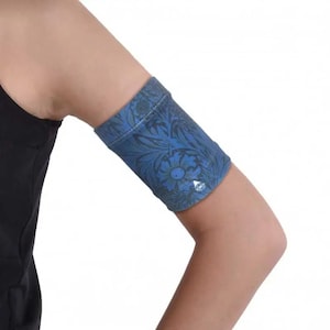 Brazalete de soporte para el sensor Freestyle, Medtrum, Dexcom, Sibionics, Guardian o su pod Omnipod-Dia-Band MIDNIGHT SERIES Midnight Saigon