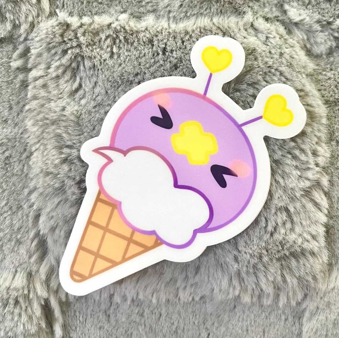 Drifloon Ice Cream Vinyl Stickerpokemon Sticker Matte Vinyl Die Cut - Etsy