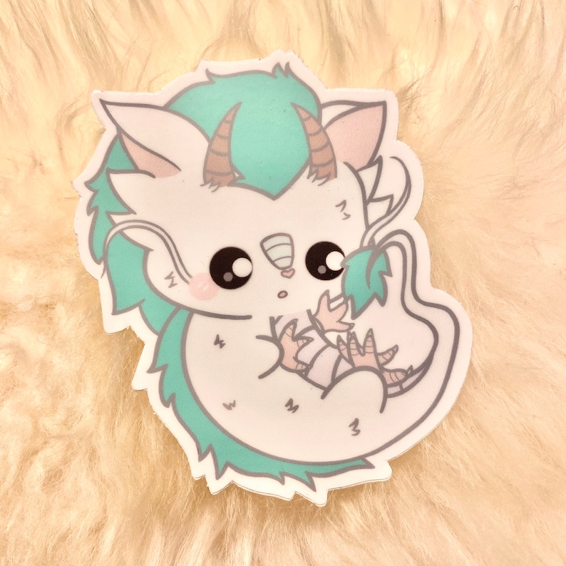 Haku Dragon Form Vinyl Stickerspirited Away studio Ghibli Matte Vinyl ...