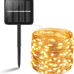 200 LED Solar Fairy Lights with Remote Control. Waterproof 66ft copper Wire Lights. 8 Modes outdoor Garden String Lights for Home PatioYard