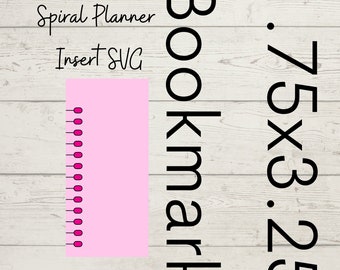 Spiral Bound Planner Insert SVGs | 1.75x3.25 | Printable Planner Pages | Customizable Planner Templates | Digital Download