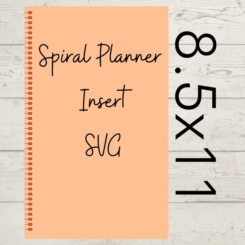 DIY Spiral Bound Planner Insert Svgs Etsy Australia