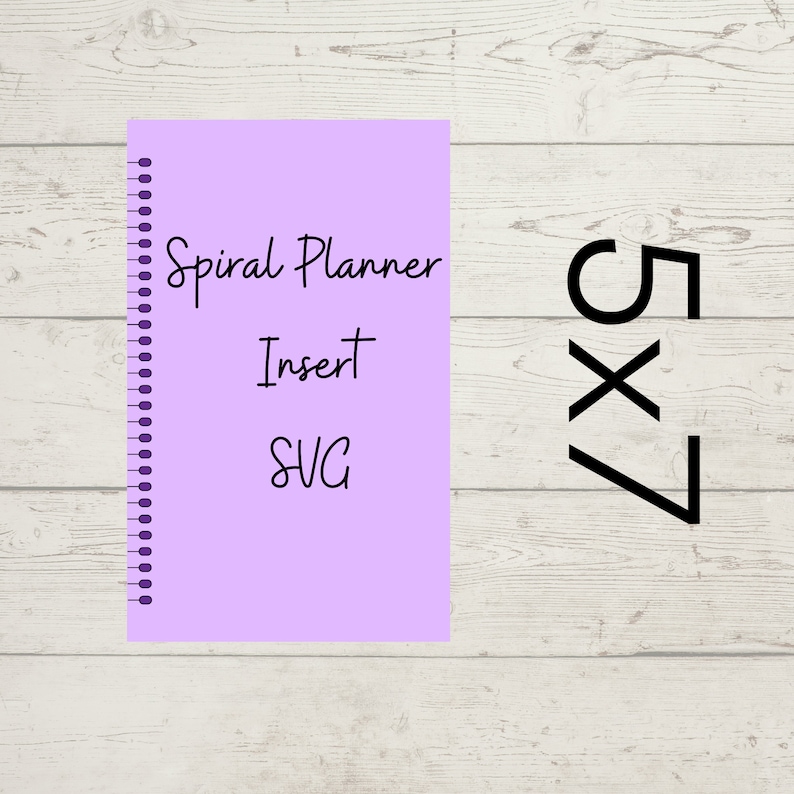 DIY Spiral Bound Planner Insert Svgs Etsy Australia