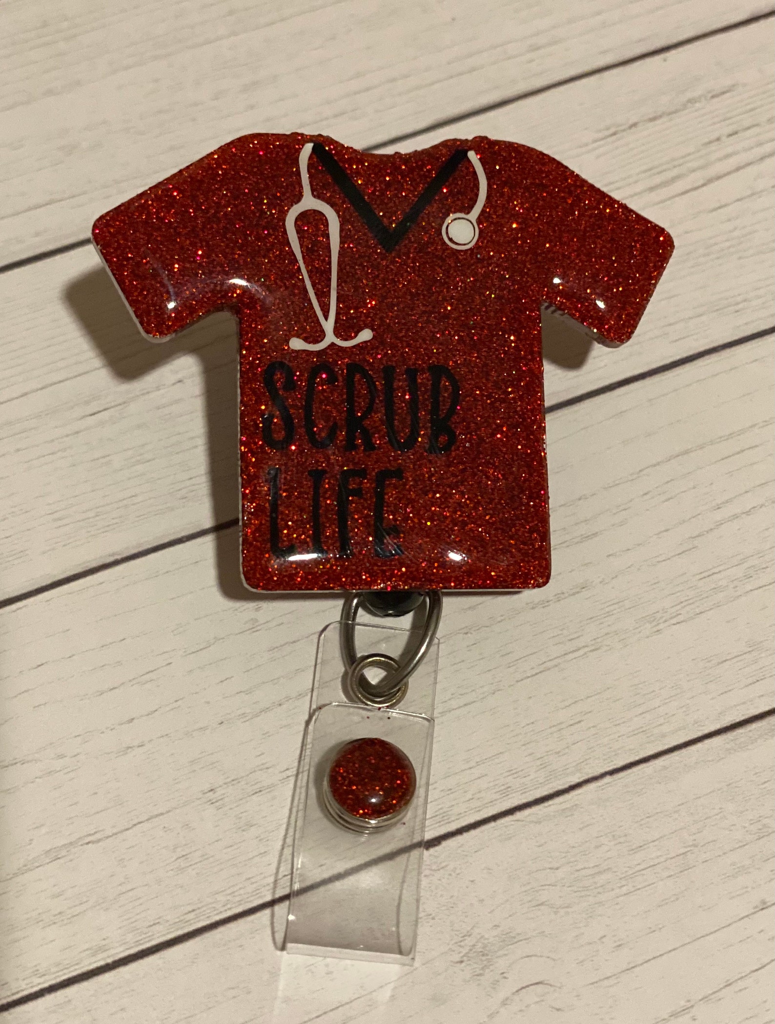 Scrub Top Badge Reel Etsy