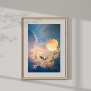 Fantasy Dragon Art  &quot;Dragon in flight&quot;