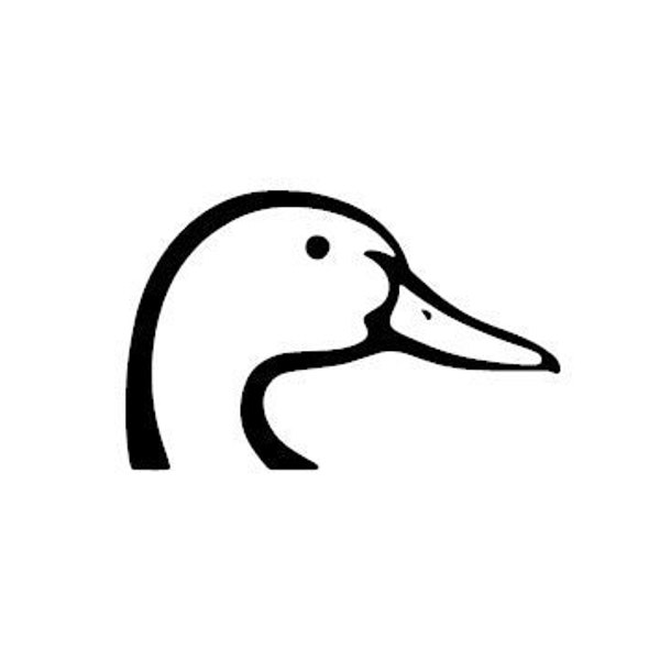 duck head duck vinyl decal